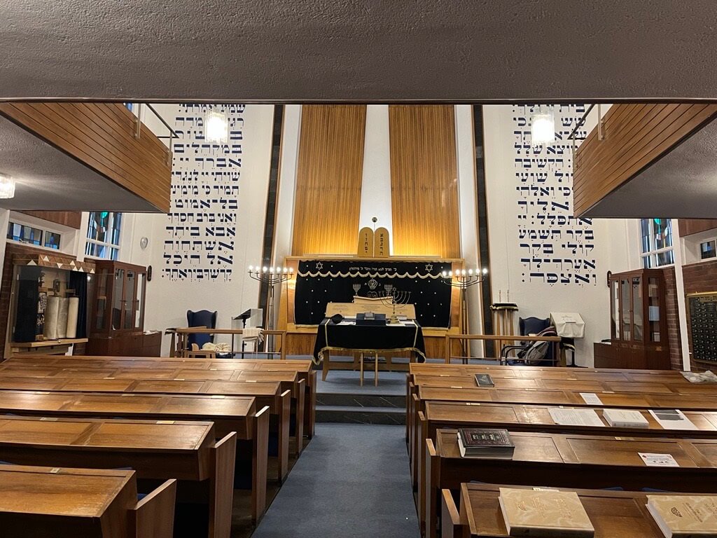 Innenansicht der Synagoge in Dortmund.
