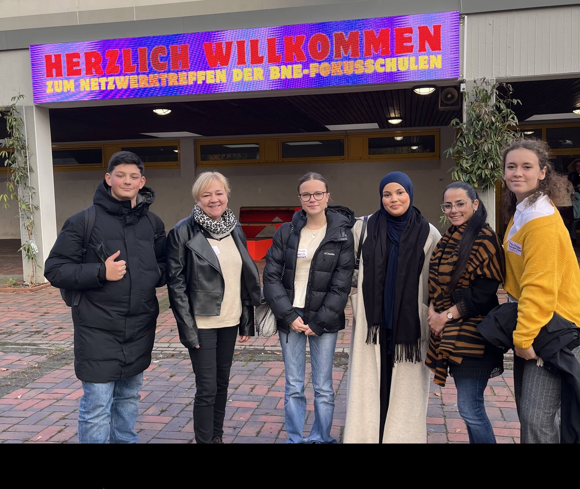 Schüler beim Netzwerktreffen der BNE-Fokusschulen am Heinrich-Heine-Gymnasium Dortmund.