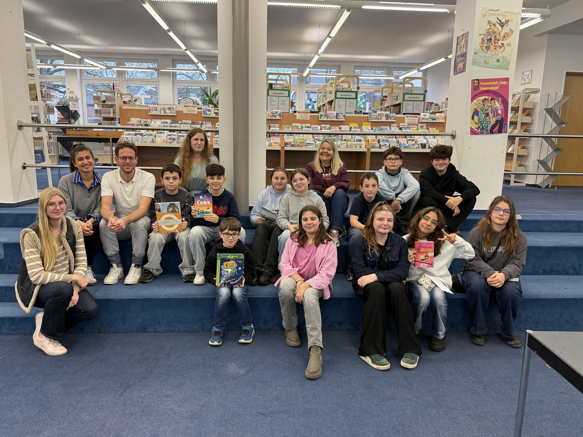 TeilnehmerInnen des Vorleswettbewerbs