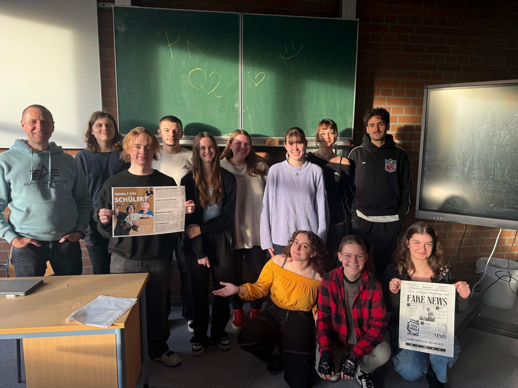 Gruppenbild des Projektkurses "Lass uns Streiten!"